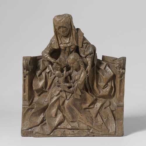 The Virgin and Child with St Anne by anonymous