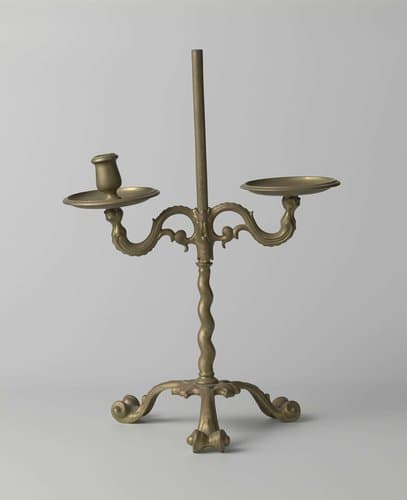 Kandelaber in kwabstijl met drie kaarsenhouders by anonymous