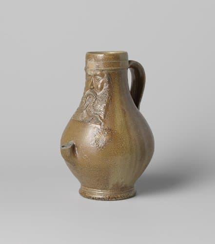Jug (Bartmann jug) with a roundel in a medallion by anonymous