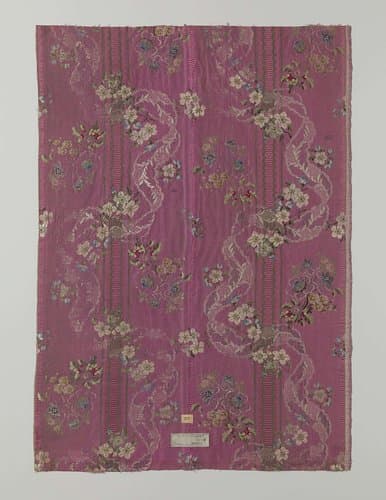 Fragment veelkleurig zijde mexicaine by Unknown Artist