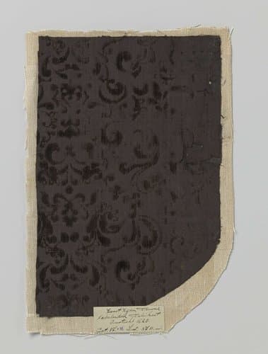 Fragment reliëffluweel by Unknown Artist