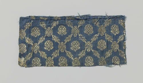 Fragment oosterse textiel by anonymous