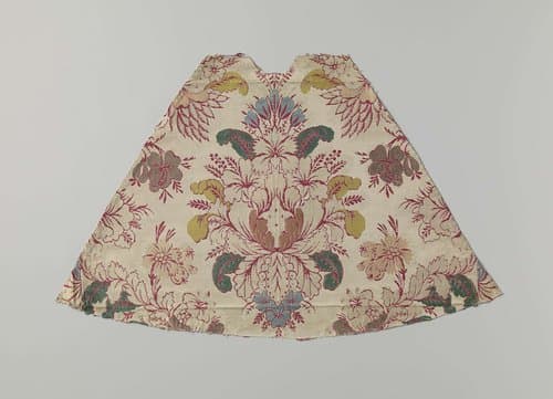 Fragment veelkleurig zijdelampas by anonymous