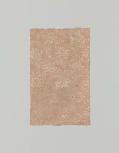 Fragment roze zijden droguet by anonymous
