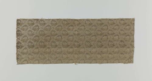 Fragment veelkleurig droguet liseré by Unknown Artist
