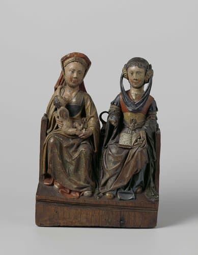 The Virgin and Child with St Anne by anonymous
