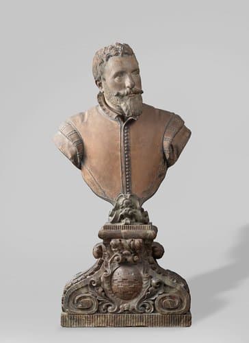Borstbeeld van een man, waarschijnlijk Joachim Wtewael (1566-1638)