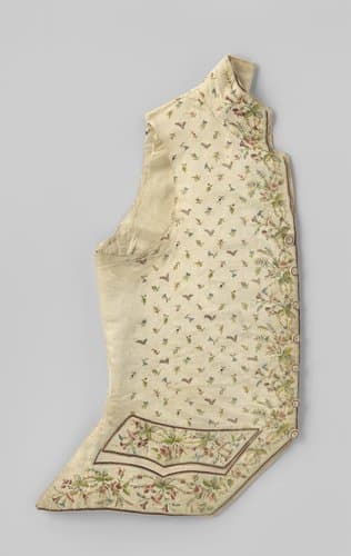 Vest van wit satijnen zijde by anonymous