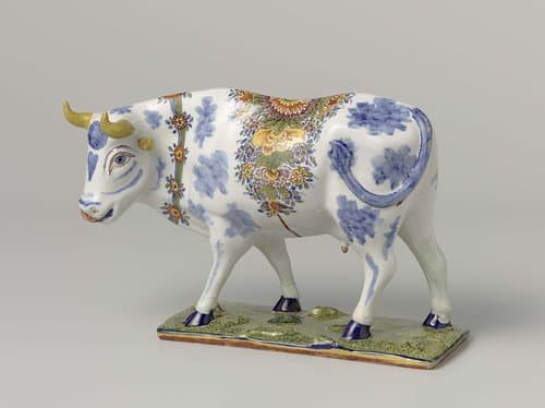Decoratief object; koe by anonymous