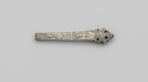 Messenheft van zilver by anonymous