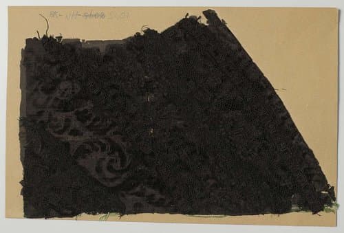 Fragment van een mantel van ciseléfluweel met kloskant, volgens overlevering afkomstig van Hugo de Groot by anonymous