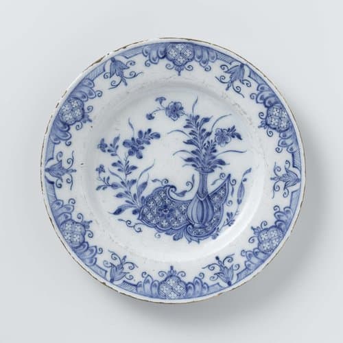 Bord van faience by anonymous