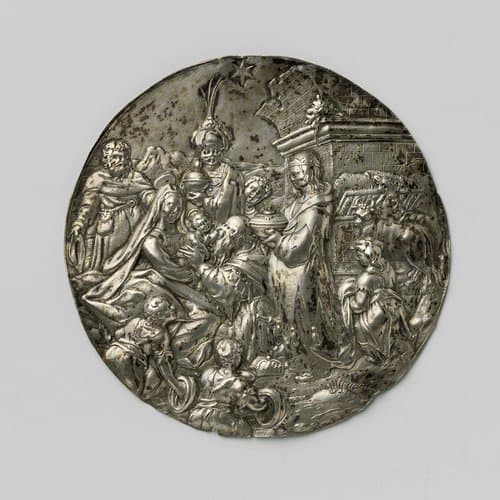 Aanbidding der koningen by anonymous