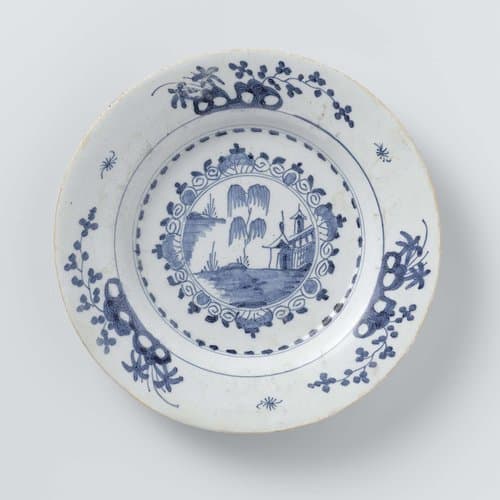 Bord van faience by anonymous