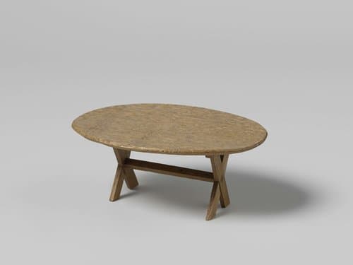 Tafel met glad ovalen blad by anonymous