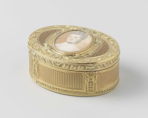 Snuifdoos met het portret van Elisabeth Jacoba de Court (1753-1814) by Nicolas-Augustin Delions