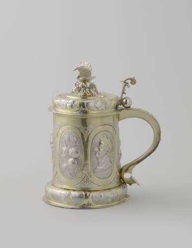 Bierpul van zilver by Jacob Pfaff