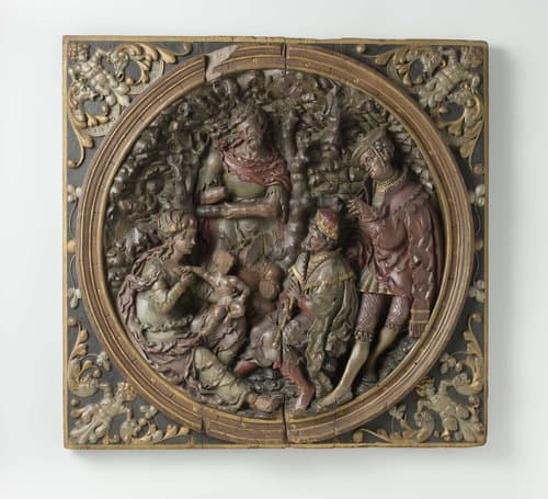 The Adoration of the Magi with St John the Baptist by anonymous