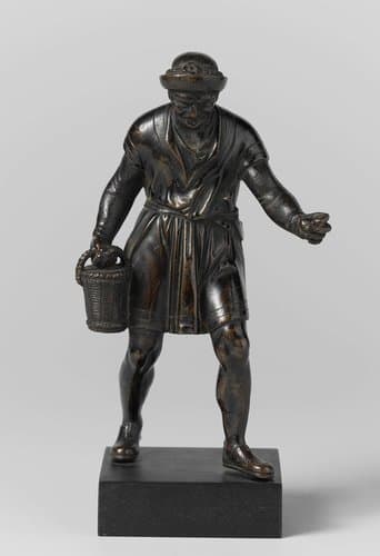 Elderly Peasant with a Basket (Spice-Gatherer?) by Barthélemy Prieur