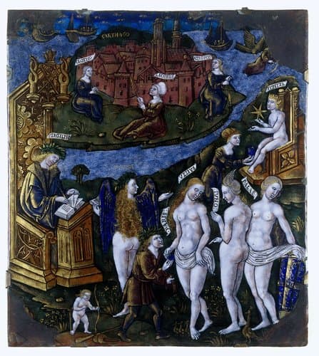 Plaquette met het Oordeel van Paris by Meester van de Aeneis