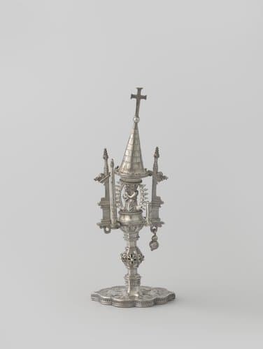 Miniatuur-ostensorium met Madonna in stralenkrans by anonymous
