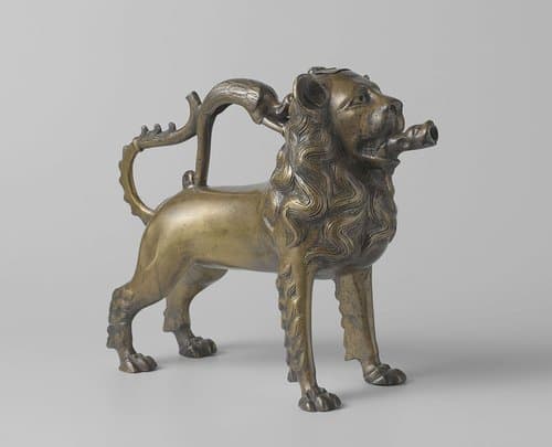 Aquamanile in the form of a lion by Johannes Apengeter