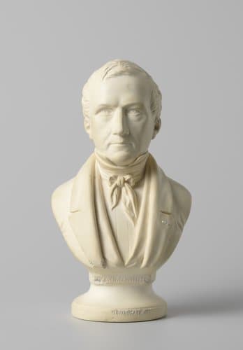 Borstbeeld van Guillaume Groen van Prinsterer (1801-1876) by Theo Simons