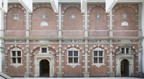 The Breda Wall, with Stone Elements from the Facade of the Nassau Palace Stable Complex by Melchior van Herbach; P.J.H. Cuypers