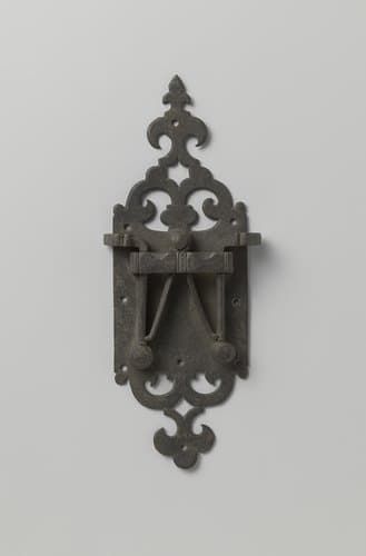 Deurbeslag met dubbele knip by anonymous