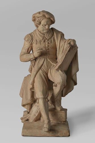 Model voor een standbeeld van Rembrandt by Louis Royer
