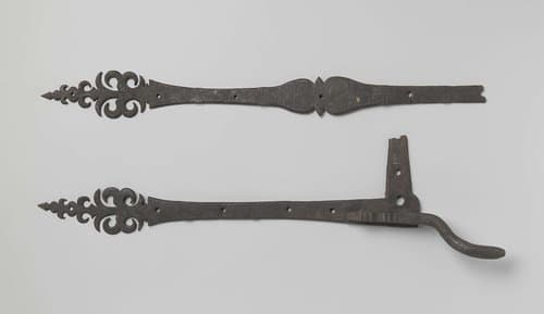 Hengsel van vertind ijzer met speun by anonymous