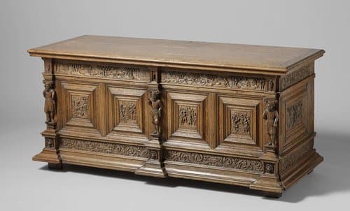 Chest ornamented with scenes from the story of Susanna by anonymous