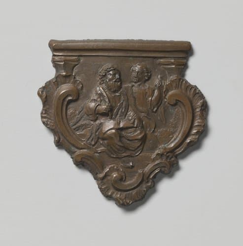 Model voor een klamp van een boekslot met de evangelist Mattheus by anonymous