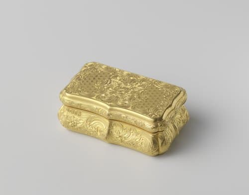 Snuifdoos met Rococo-ornamenten by anonymous