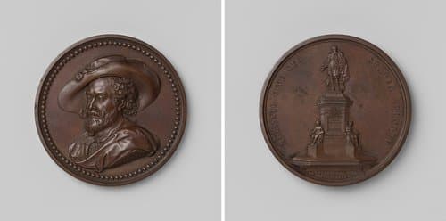 Oprichting van een standbeeld voor de schilder Pieter Paul Rubens te Antwerpen, penning geslagen op last van de stad Antwerpen