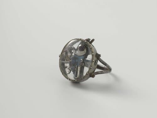 Ring met vuursteenslot by anonymous