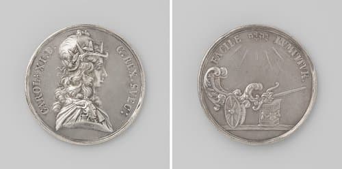 Herovering van Schonen, ter ere van Karel XI van Zweden by Johann Georg Breuer