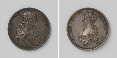 De hertog van York, de latere Jacobus II van Engeland en zijn gemalin Maria van Modena