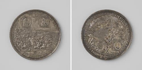 Overwinning op de Turken in de slag bij Mohacs by Hans Jacob Wolrab