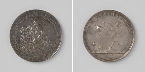 Geboorte van Jacobus Frans Eduard, prins van Wales by Jan Smeltzing (I)