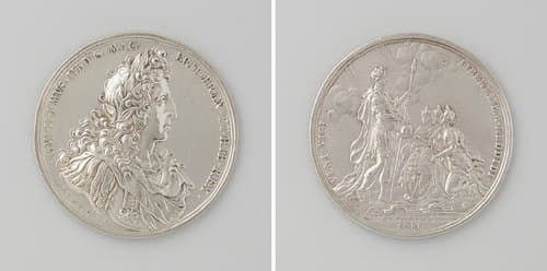 Kroon aangeboden aan Willem III by Anton Meybusch