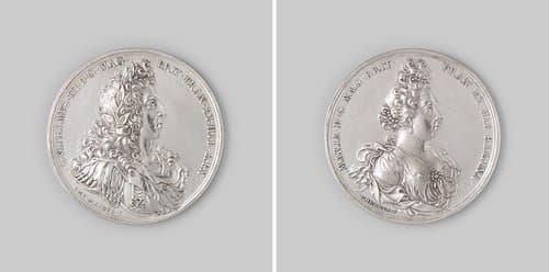 Kroning van Willem III en Maria II Stuart by Anton Meybusch