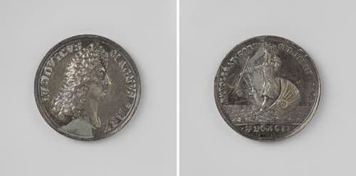 Nederlaag van Lodewijk XIV in de zeeslag bij Kaap La Hogue by anonymous