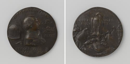 Alfonso V van Arragon, koning van Napels en Sicilie by Antonio Pisanello