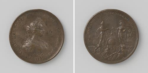 Aanbreken van een nieuw tijdperk, ter ere van Maria II Stuart, koningin van Engeland
