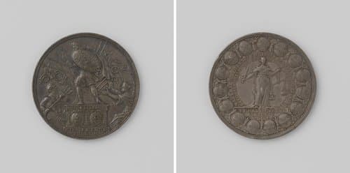 Vlucht van Maximiliaan II Emanuel by Monogrammist K (18e eeuw)