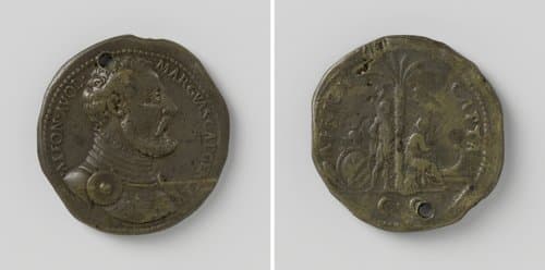 Alfonso d'Avalos, markies van Vasto, veldheer van Karel V by Giovanni Cavino