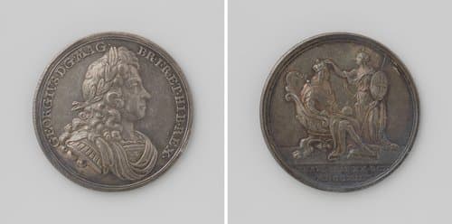 Kroning van George I tot koning van Engeland by John Croker