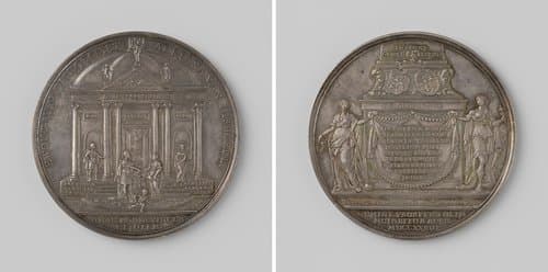 Vijfentwintigjarig huwelijk van Ewout van Dishoeck by Martinus Holtzhey