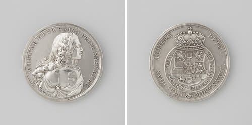 Willem IV benoemd tot ridder van de kouseband by Nicolaas van Swinderen